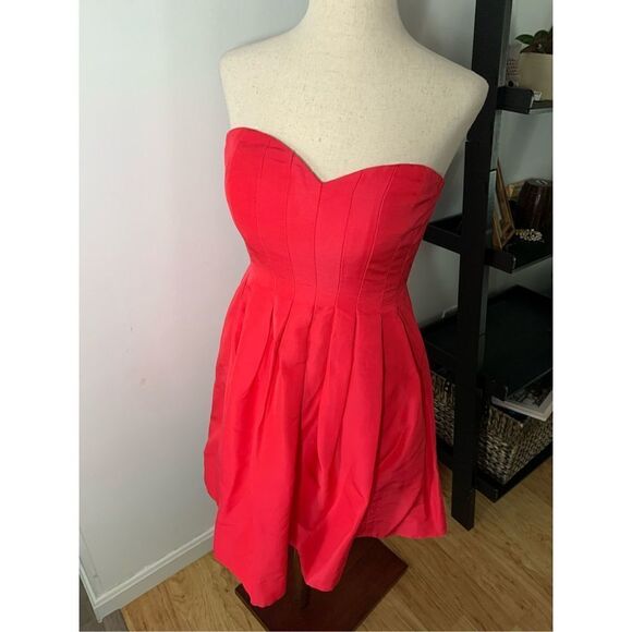 J crew strapless red dress size 2 - Picture 1 of 4